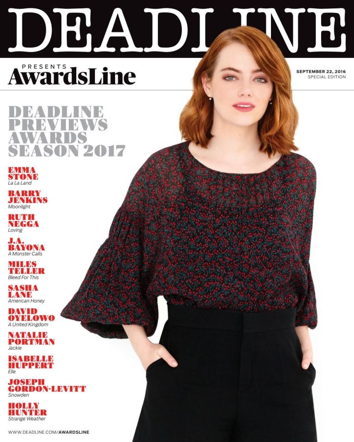 DEADLINE HOLLYWOOD magazine side cover 22 September 2016