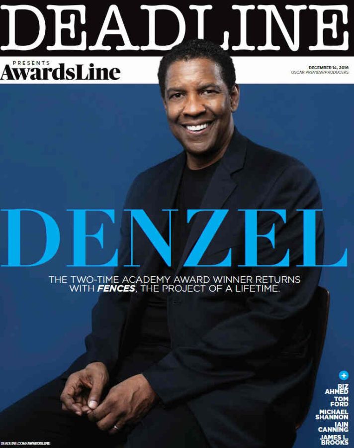 DEADLINE HOLLYWOOD magazine side cover 14 December 2016
