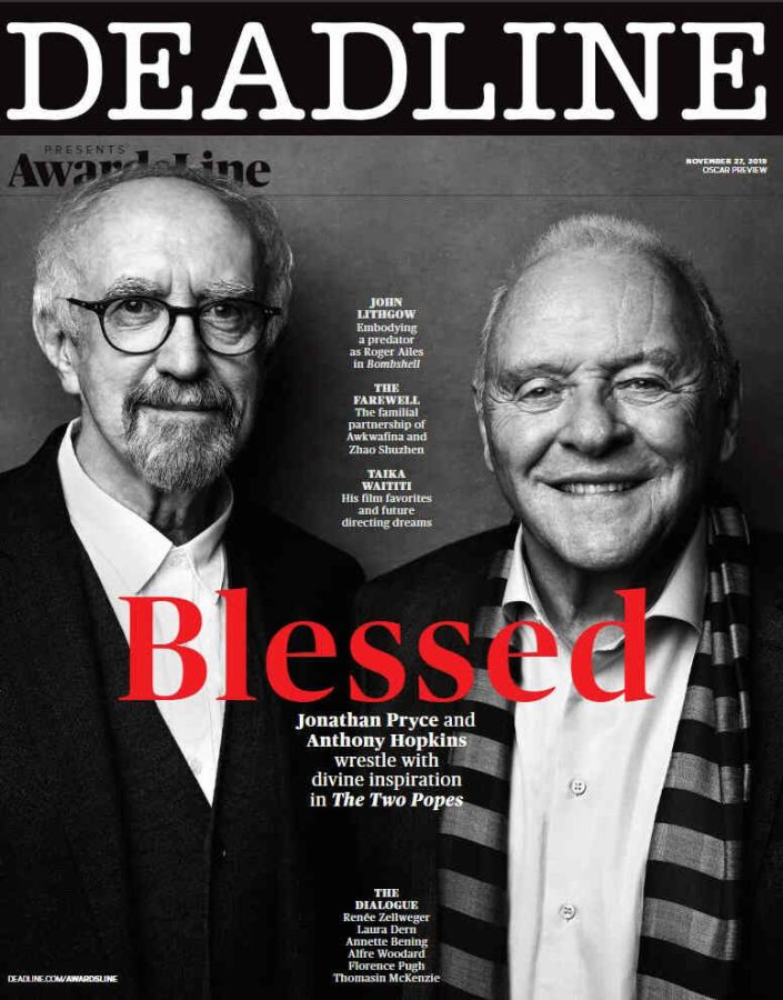 DEADLINE HOLLYWOOD magazine side cover 27 November 2019