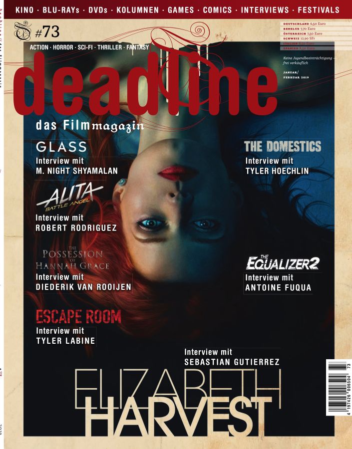 DEADLINE magazine side cover Issue 73  January/February 2019