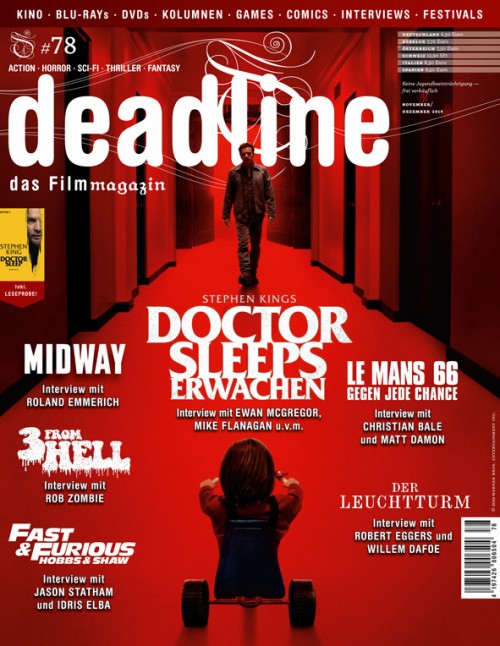 DEADLINE magazine side cover Issue 78  November/December 2019
