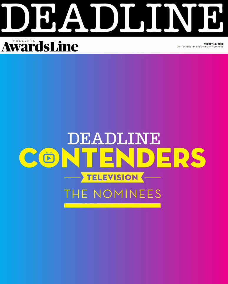 DEADLINE HOLLYWOOD magazine side cover 16 August 2020