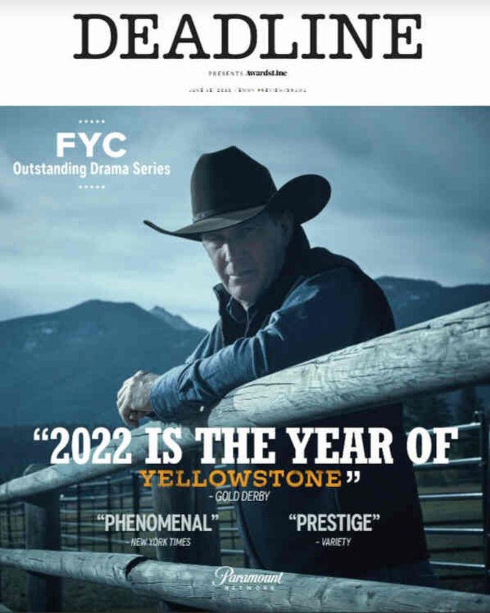 DEADLINE HOLLYWOOD magazine side cover 15 June 2022