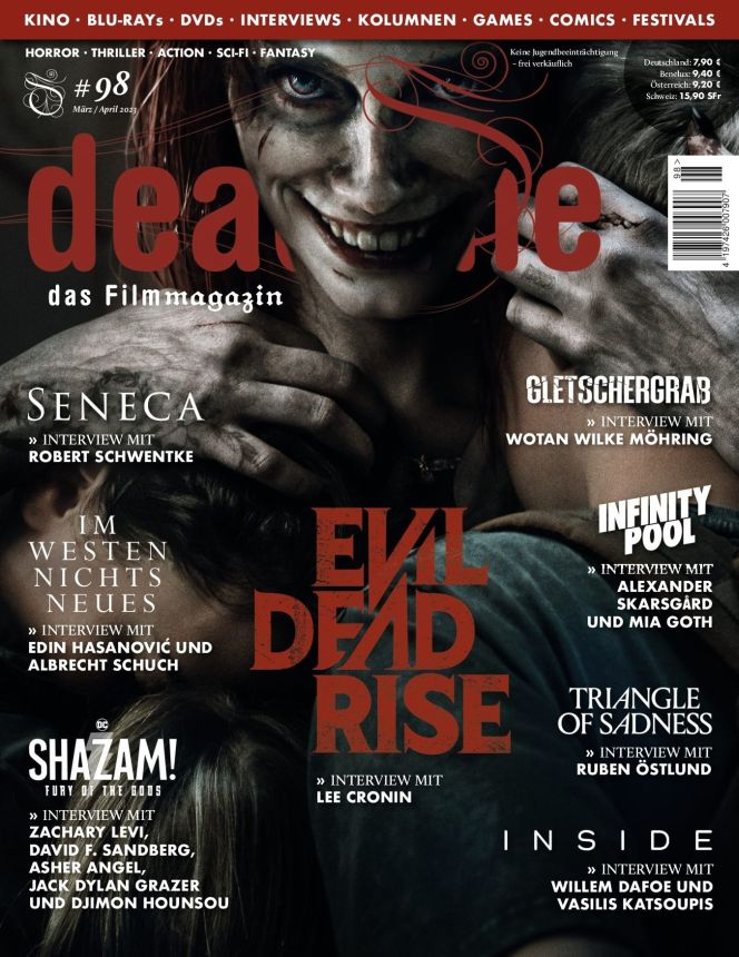 DEADLINE magazine side cover Issue 98  March/April 2023
