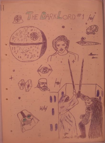 DARK LORD magazine side cover Issue 1  1979