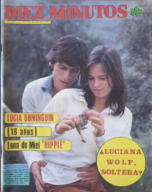 DIEZ MINUTOS magazine side cover Issue 1234 19 April 1975