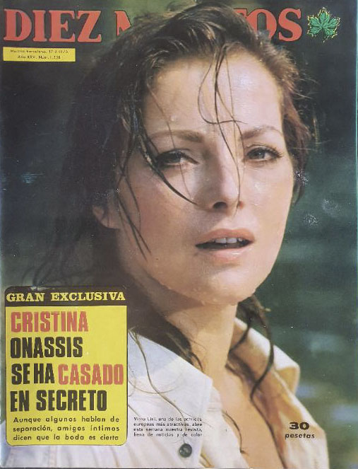 DIEZ MINUTOS magazine side cover Issue 1238 17 May 1975