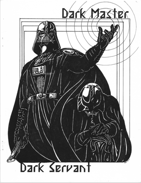 DARK MASTER DARK SERVANT magazine side cover Issue 1   1997