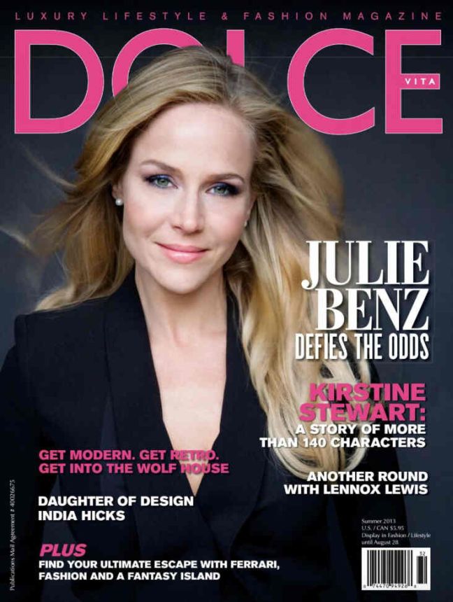 DOLCE VITA CANADA magazine side cover Summer 2013