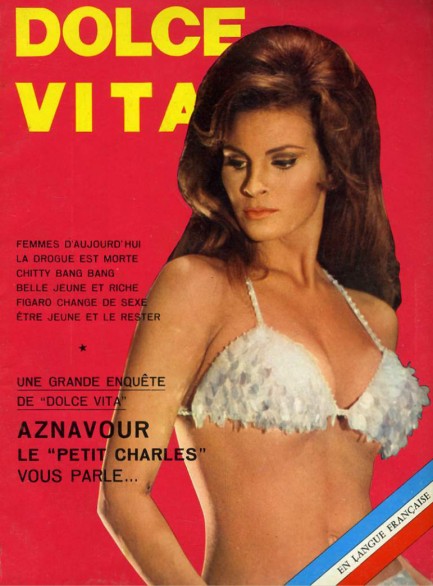 DOLCE VITA magazine side cover Issue 13 November 1968