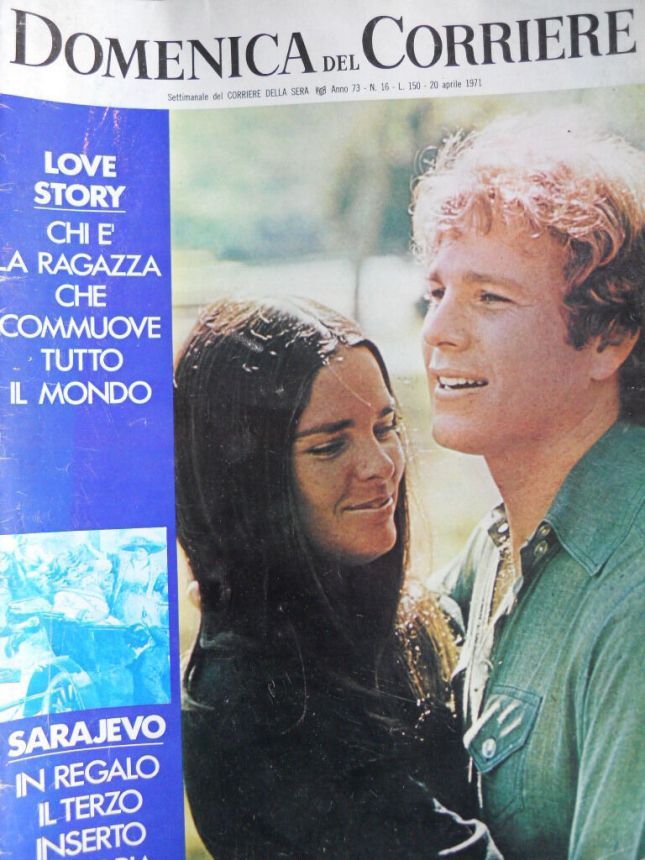 DOMENICA DEL CORRIERE magazine side cover Issue 16 20 April 1971