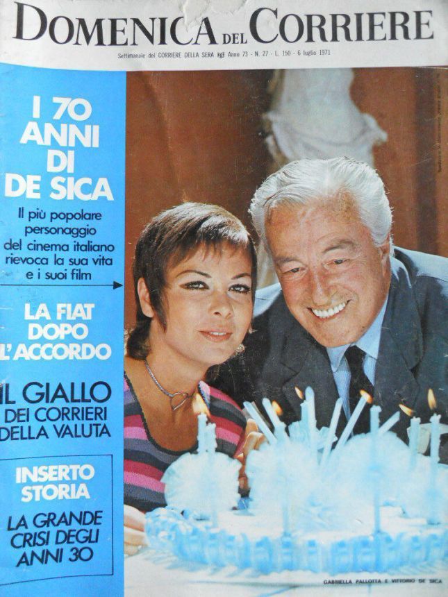 DOMENICA DEL CORRIERE magazine side cover Issue 27 6 July 1971