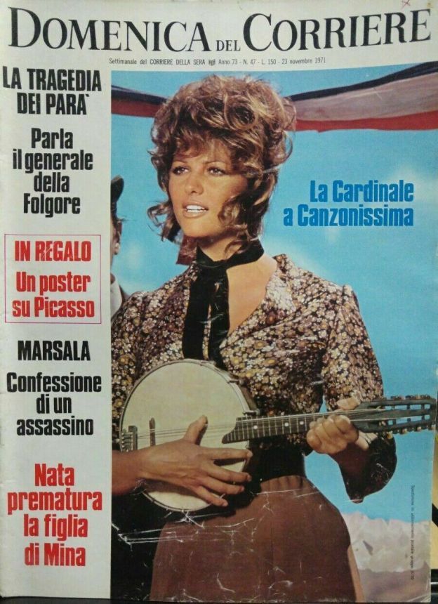 DOMENICA DEL CORRIERE magazine side cover Issue 47 23 November 1971