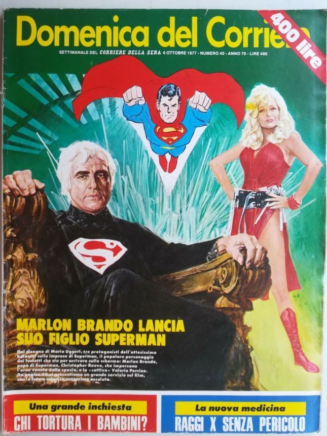 DOMENICA DEL CORRIERE magazine side cover Issue 40 6 October 1977