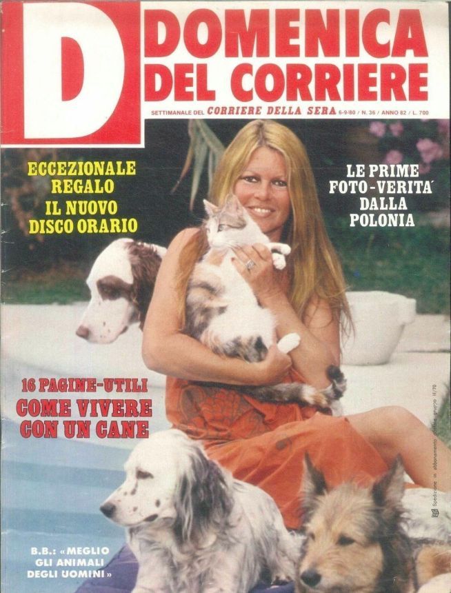 DOMENICA DEL CORRIERE magazine side cover Issue 36 6 September 1980