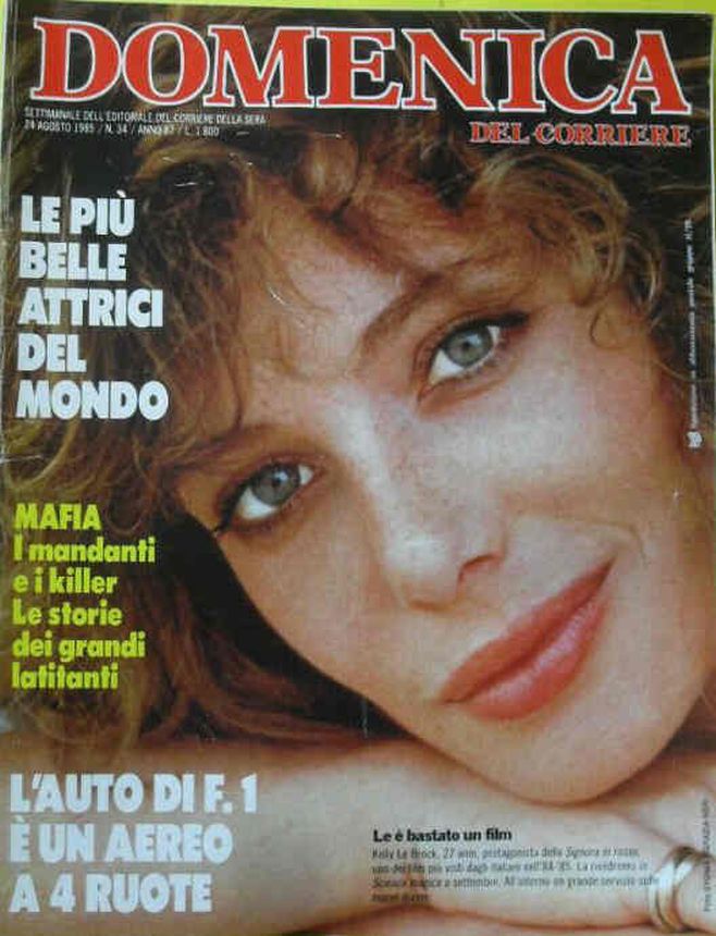 DOMENICA DEL CORRIERE magazine side cover Issue 34 24 August 1985