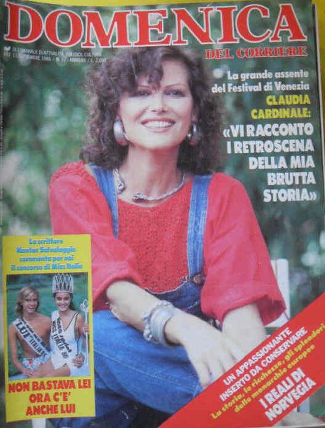 DOMENICA DEL CORRIERE magazine side cover Issue 37 13 September 1986