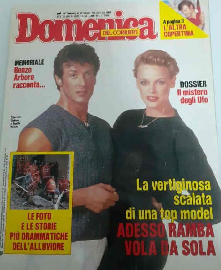 DOMENICA DEL CORRIERE magazine side cover Issue 31 30 July 1987