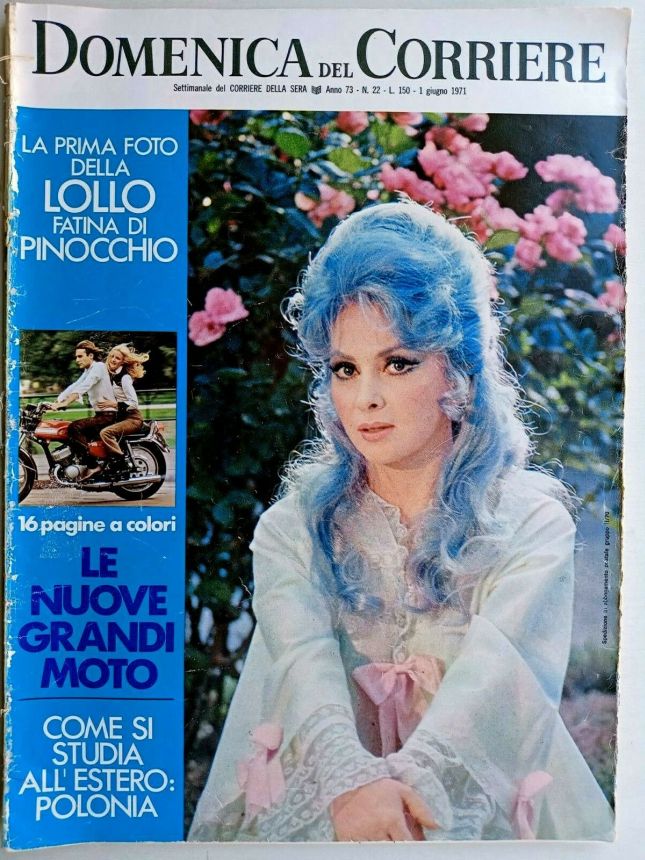 DOMENICA DEL CORRIERE magazine side cover Issue 22 1 June 1971