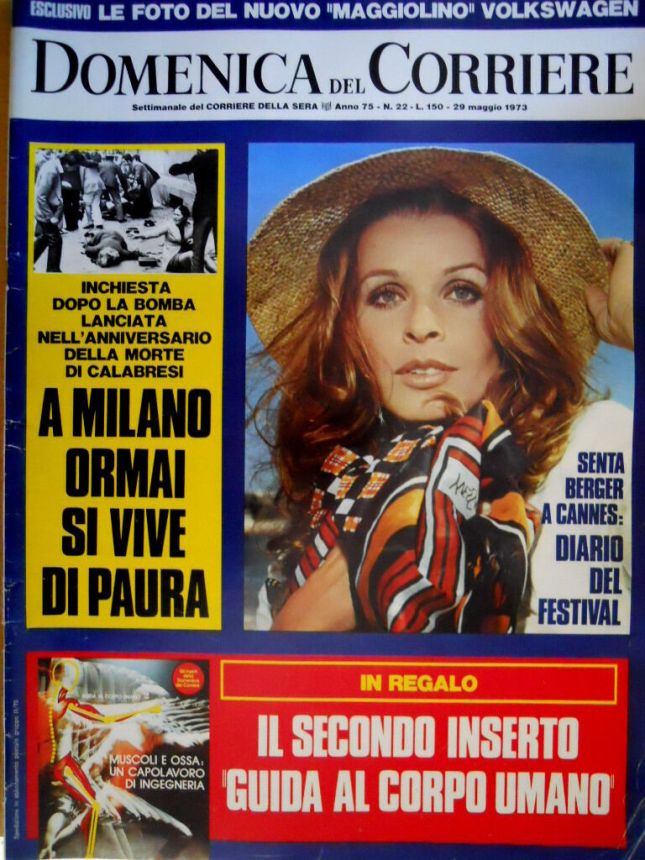 DOMENICA DEL CORRIERE magazine side cover Issue 22 29 March 1973