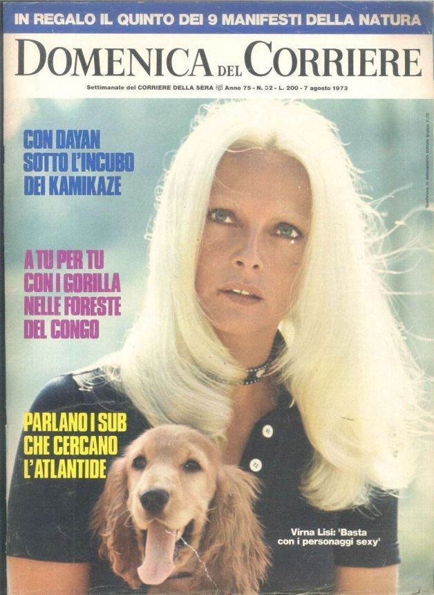 DOMENICA DEL CORRIERE magazine side cover Issue 32 7 August 1973