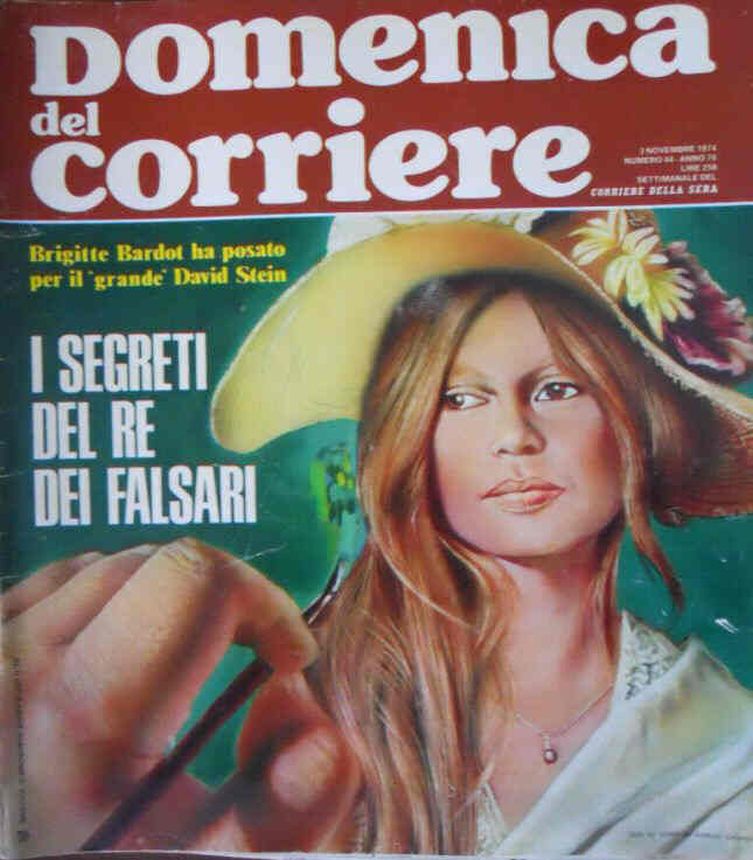 DOMENICA DEL CORRIERE magazine side cover Issue 44 3 November 1974