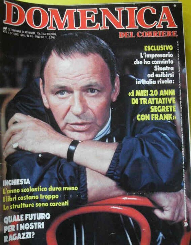 DOMENICA DEL CORRIERE magazine side cover Issue 40 4 October 1986
