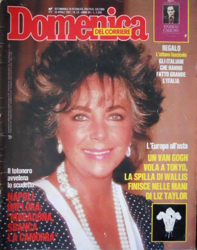 DOMENICA DEL CORRIERE magazine side cover Issue 18 30 April 1987