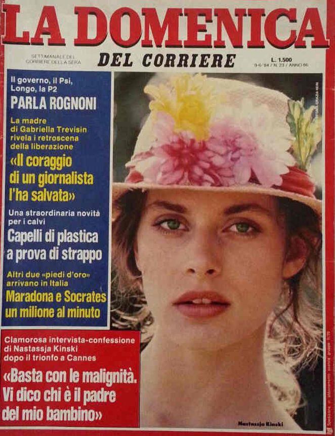 DOMENICA DEL CORRIERE magazine side cover Issue 23 9 June 1984