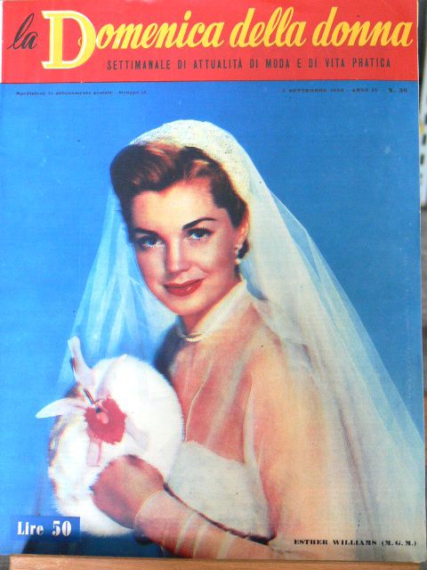 LA DOMENICA DELLA DONNA magazine side cover Issue 36 7 September 1952