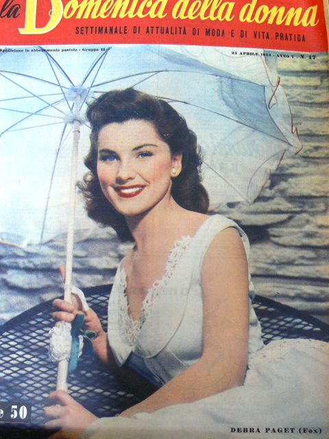 LA DOMENICA DELLA DONNA magazine side cover Issue 17 26 April 1953