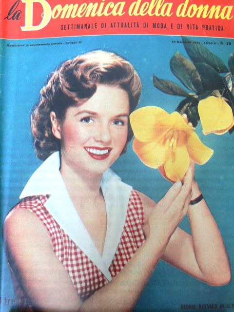 LA DOMENICA DELLA DONNA magazine side cover Issue 19 10 May 1953