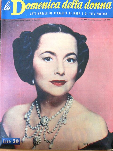 LA DOMENICA DELLA DONNA magazine side cover Issue 22 31 May 1953