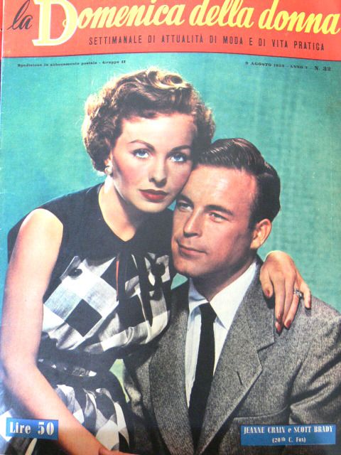 LA DOMENICA DELLA DONNA magazine side cover Issue 32 9 August 1953