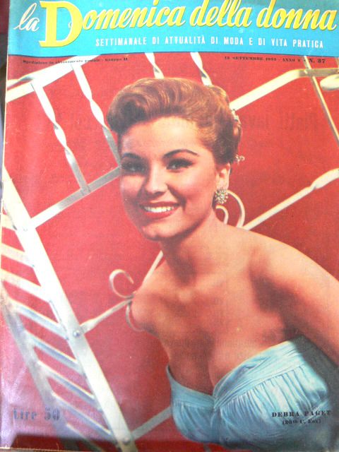 LA DOMENICA DELLA DONNA magazine side cover Issue 37 13 September 1953