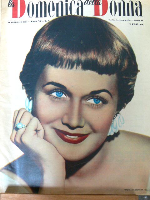 LA DOMENICA DELLA DONNA magazine side cover Issue 8 21 February 1954