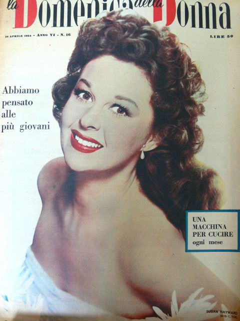 LA DOMENICA DELLA DONNA magazine side cover Issue 16 18 April 1954