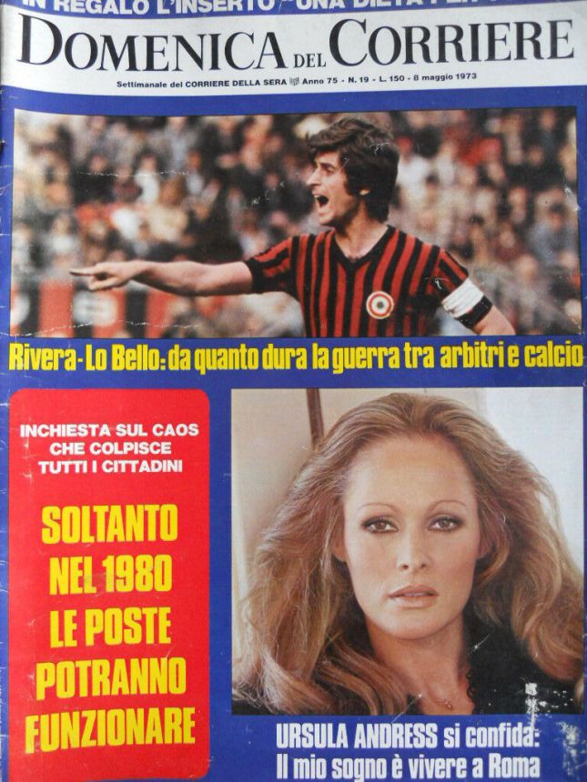 DOMENICA DEL CORRIERE magazine side cover 8 May 1973