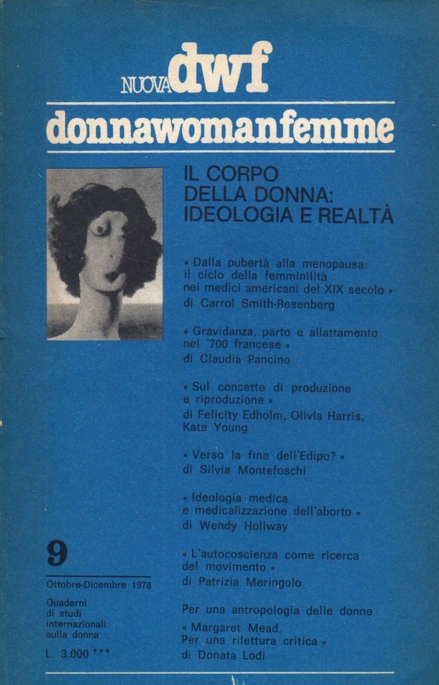 DONNAWOMANFEMME magazine side cover Issue 9  October/December 1978