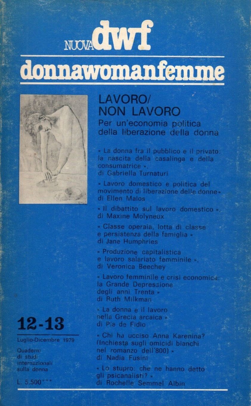 DONNAWOMANFEMME magazine side cover Issue 12-13  July/December 1979