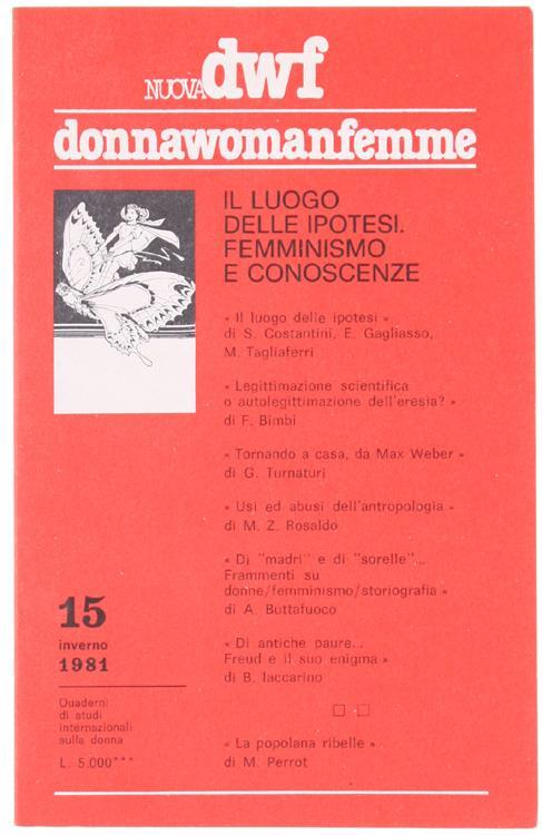 DONNAWOMANFEMME magazine side cover Issue 15 Winter 1981