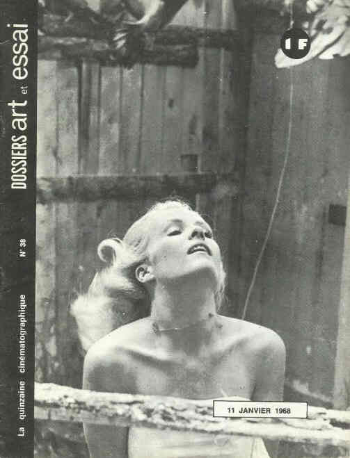 DOSSIERS ART ET ESSAI magazine side cover Issue 38 11 January 1968