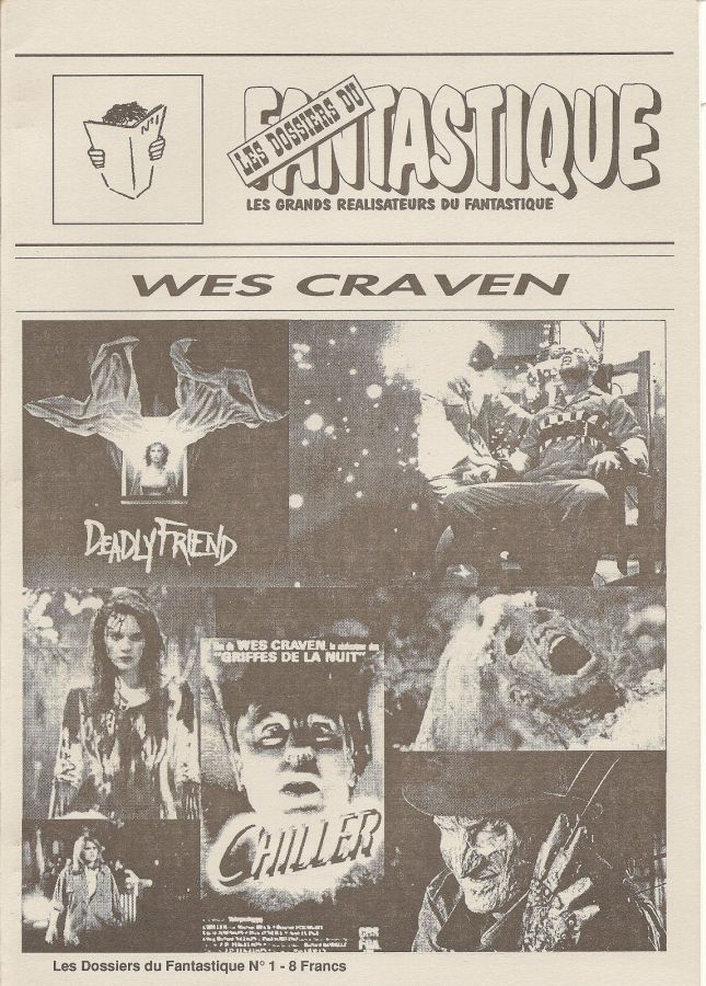 LES DOSSIERS DU FANTASTIQUE magazine side cover Issue 1   1993