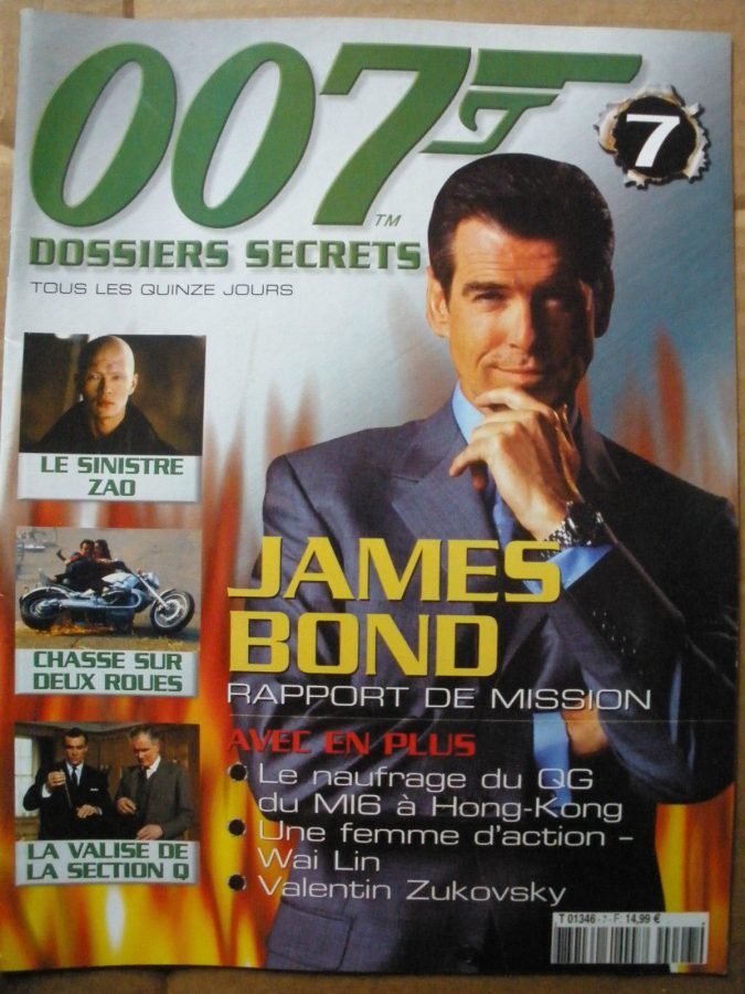 007 DOSSIERS SECRETS magazine side cover Issue 7  2003