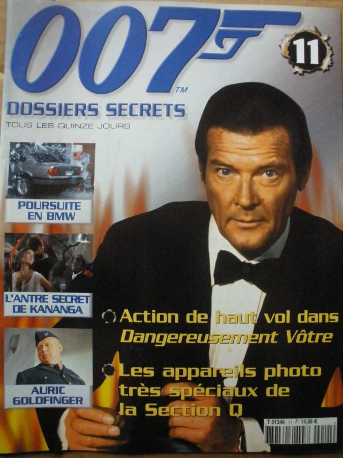 007 DOSSIERS SECRETS magazine side cover Issue 11  2003
