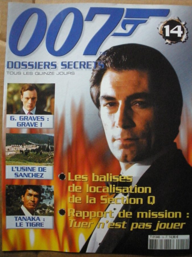007 DOSSIERS SECRETS magazine side cover Issue 14  2003