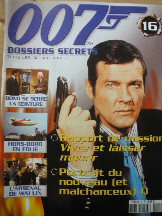 007 DOSSIERS SECRETS magazine side cover Issue 16  2003
