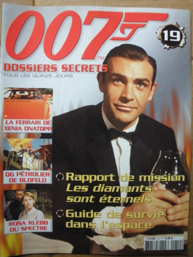 007 DOSSIERS SECRETS magazine side cover Issue 19  2003