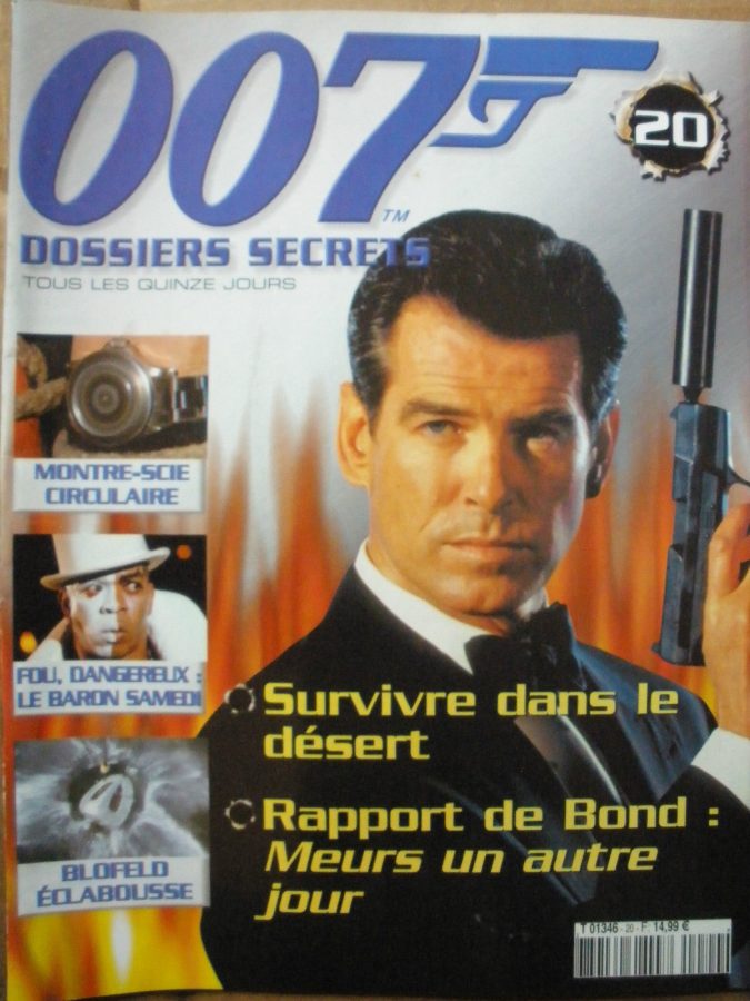 007 DOSSIERS SECRETS magazine side cover Issue 20  2003