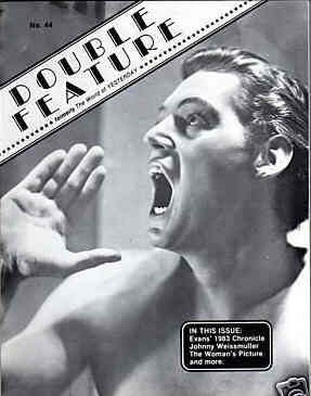 DOUBLE FEATURE magazine side cover Issue 44  1984